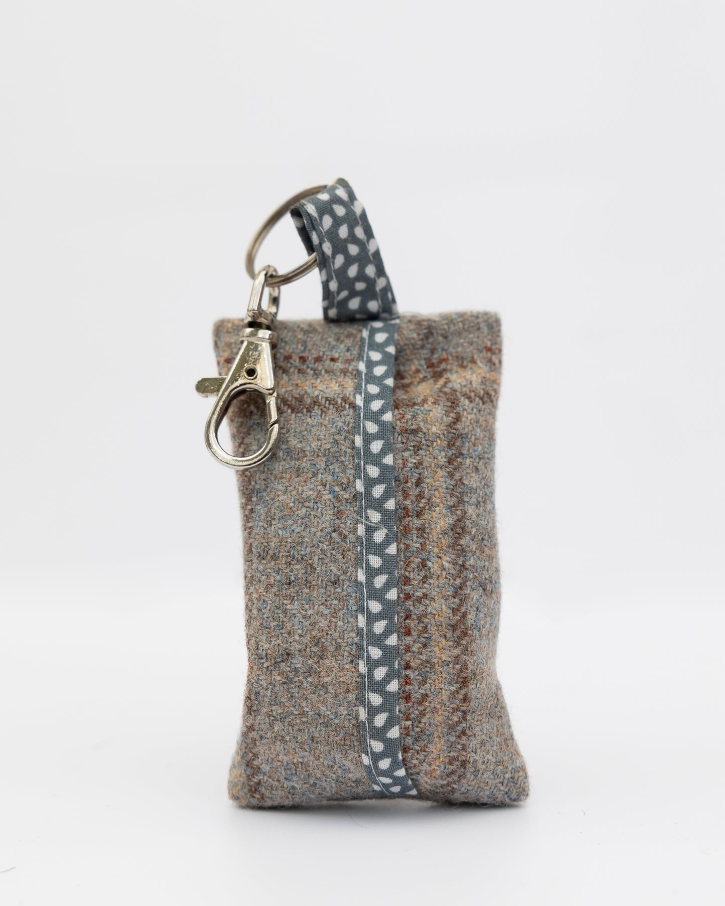 Grey Collar, Lead, Bow Tie and Poo Bag Holder Set
