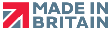 Made in Britain logo, showcasing UK craftsmanship for luxury dog accessories and homeware