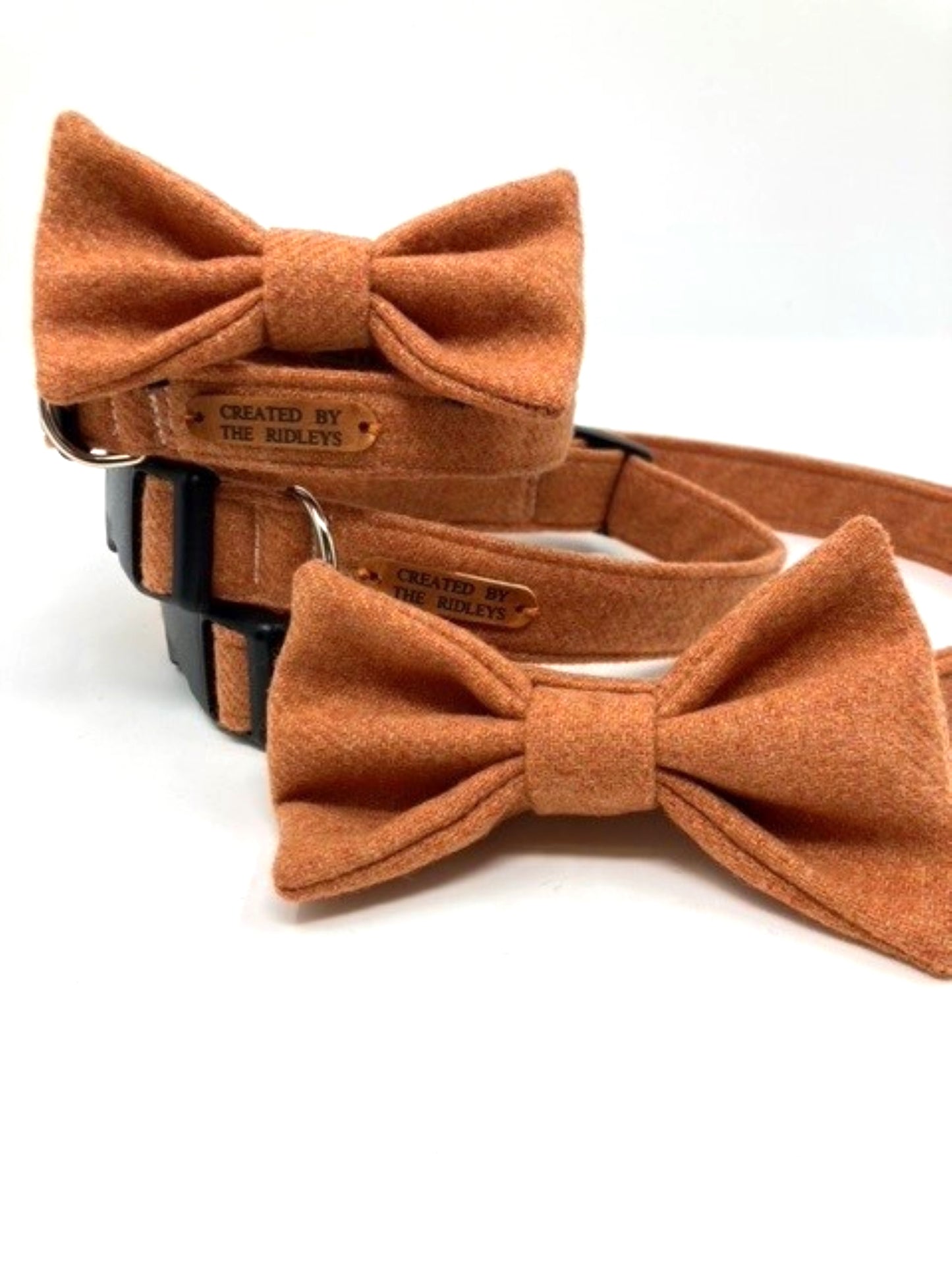 orange Bow Ties and Collars Yorkshire Tweed