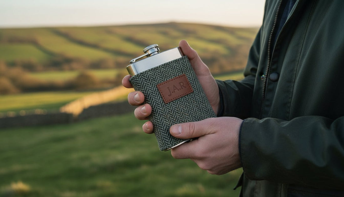 Why a Personalised Tweed Hip Flask is the Perfect Gift