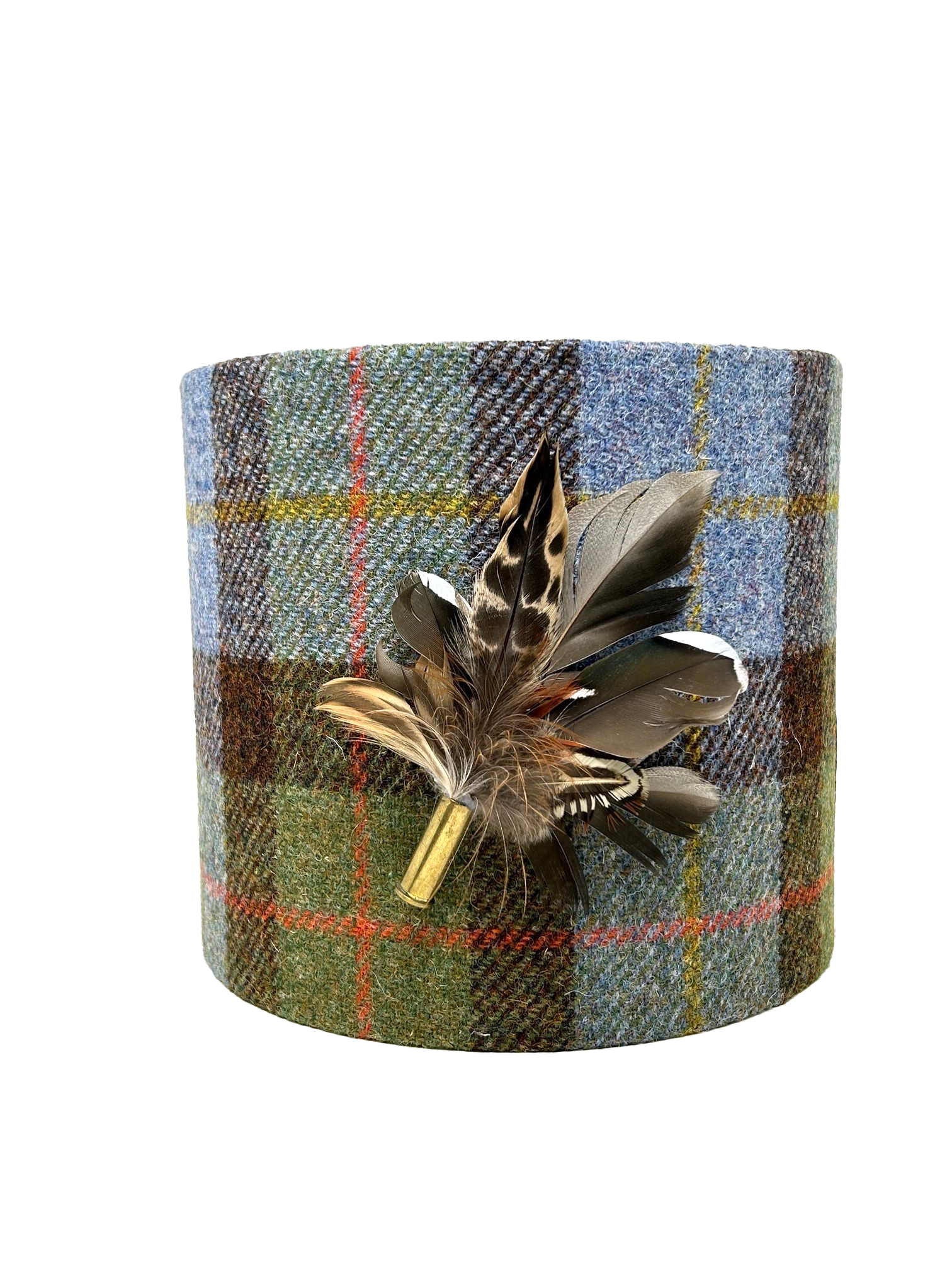 mcleod tartan harris tweed lampshade 20cm
