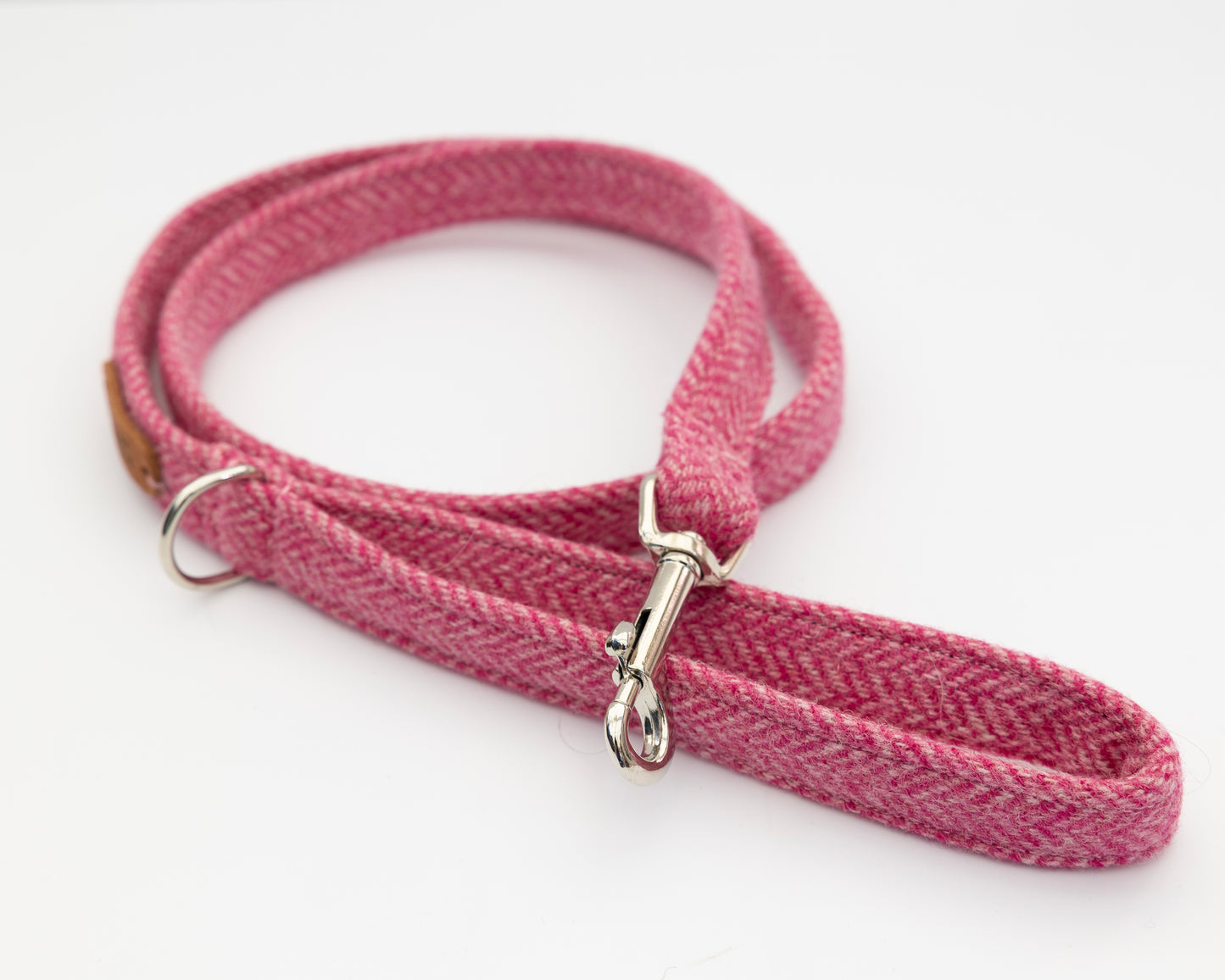 FULL SET - Pink / Collar, Lead, Bow Tie and Poo Bag Holder