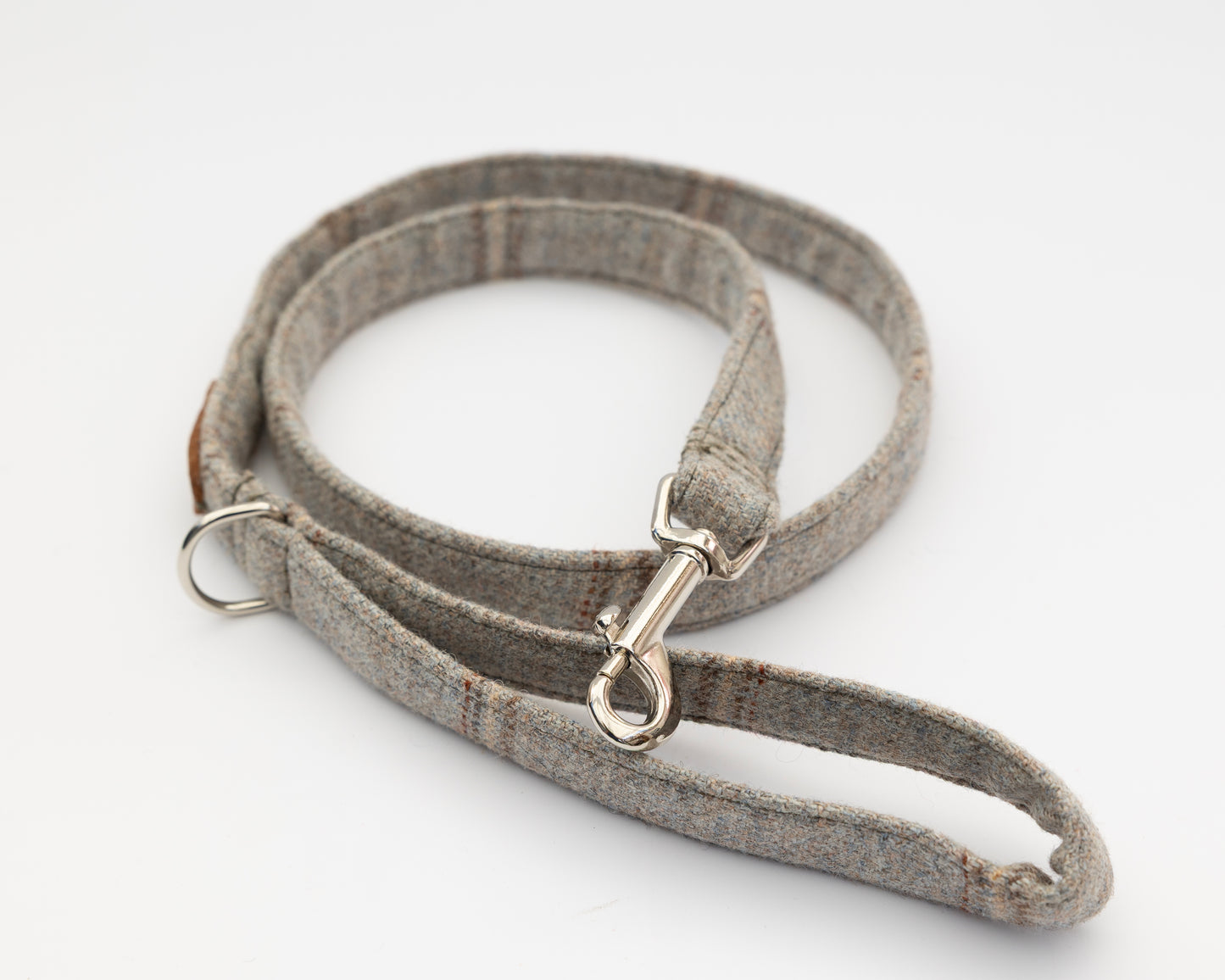 Grey Collar, Lead, Bow Tie and Poo Bag Holder Set