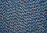 Blue Herringbone Harris Tweed Swatch