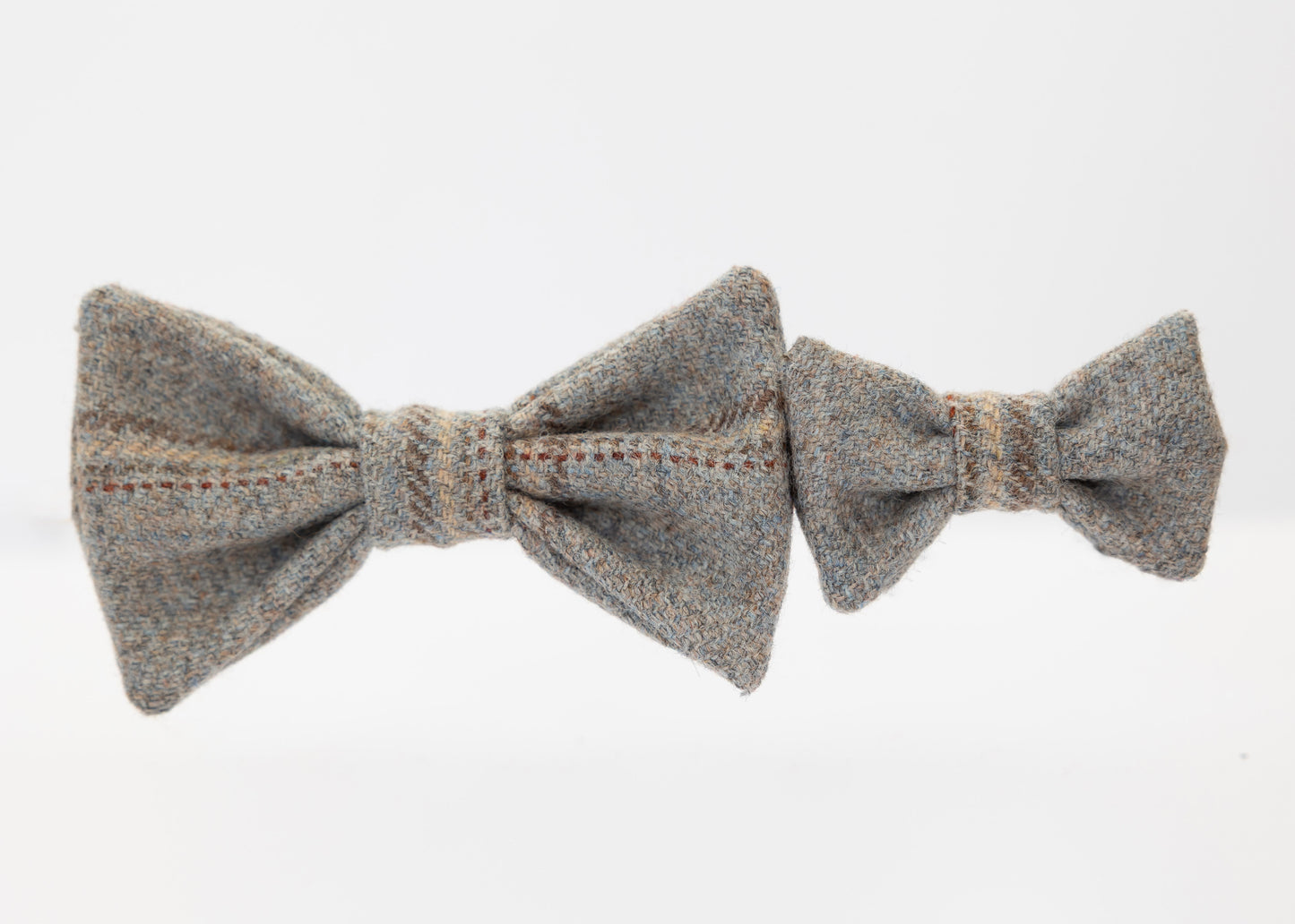 Grey Collar, Lead, Bow Tie and Poo Bag Holder Set