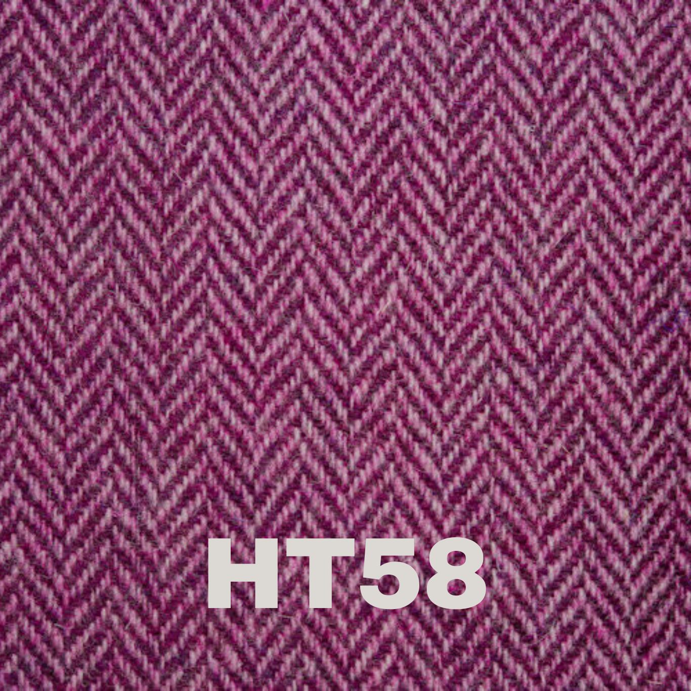Textured purple Harris Tweed fabric featuring a herringbone pattern, ideal for creating luxury items like the Malt Whisky Scented Soy Candle by Created By The Ridleys.