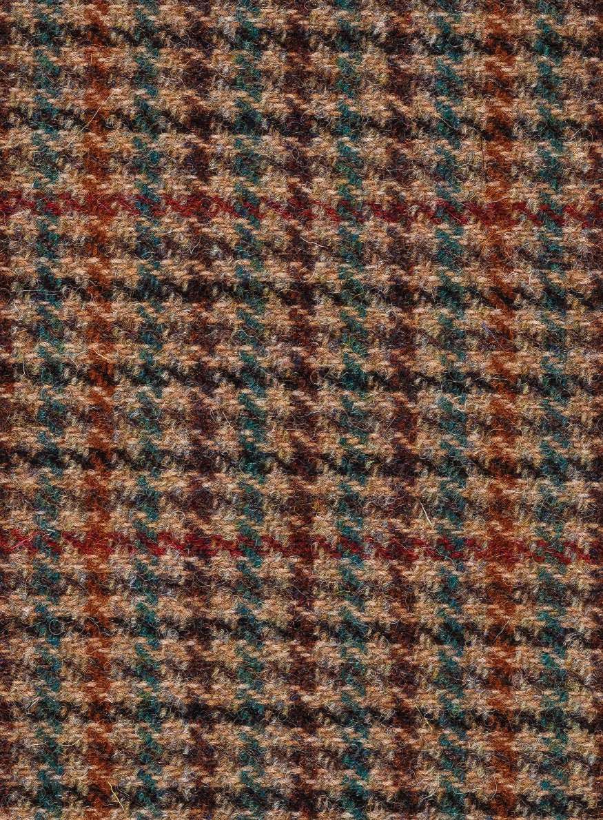 Harris Tweed Swatch in dog tooth design