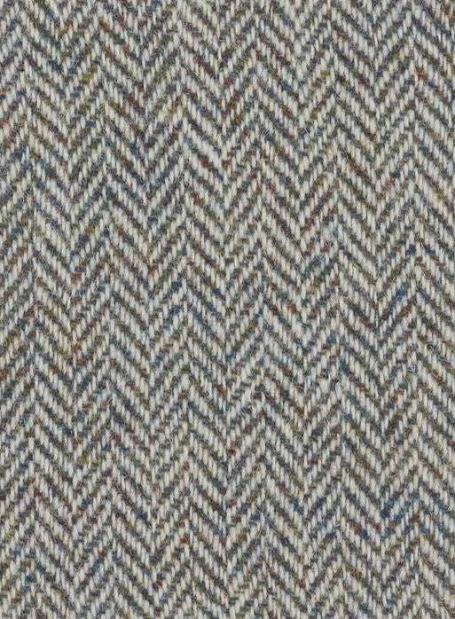 Grey Herringbone Harris Tweed Swatch