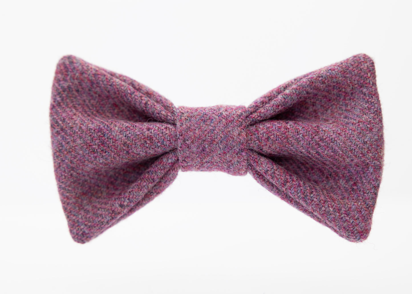 purple Adult Dog Tweed Dog Bow Tie
